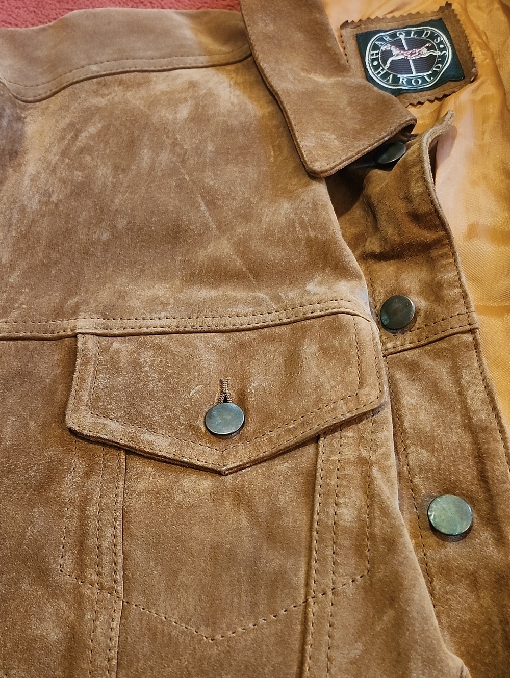 Harold's Brown Suede Jean style Jacket - Picture 4 of 6